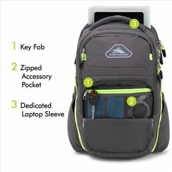 High Sierra Laptop Backpack Gray