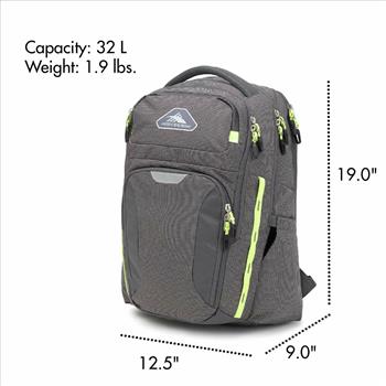 High Sierra Laptop Backpack Gray