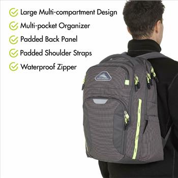 High Sierra Laptop Backpack Gray