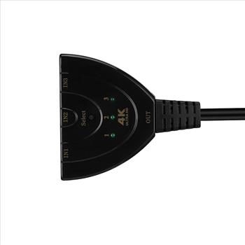 3 Port HDMI Cable Auto Splitter - 4K