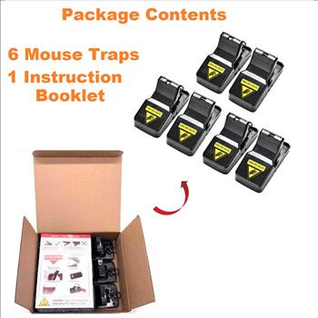 6 pc Heavy Duty Mouse Traps