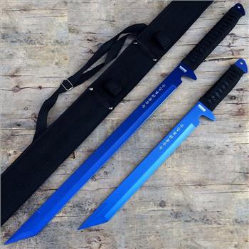 2 pc Blue Ninja Sword Set