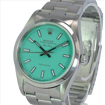 Rolex Air-King Powder Blue Dial Dial Oyster Band 34mm Watch-preowned