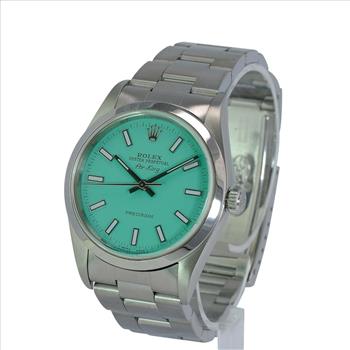 Rolex Air-King Powder Blue Dial Dial Oyster Band 34mm Watch-preowned
