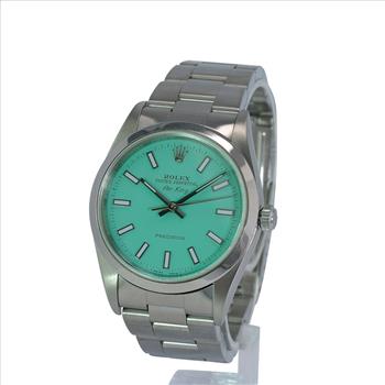 Rolex Air-King Powder Blue Dial Dial Oyster Band 34mm Watch-preowned