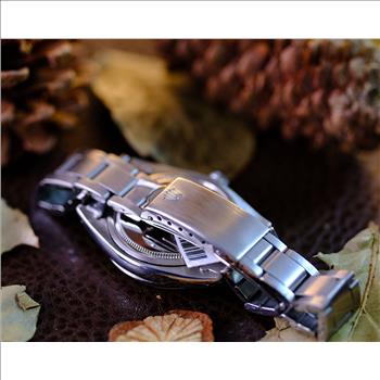 Vintage Rolex Oysterdate 6694 Precision Ice Blue Diamond Dial Smooth Bezel 34mm MANUAL WINDING Watch-Preowned