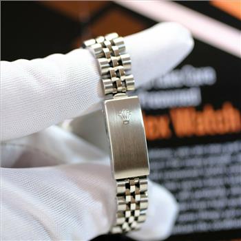 Rolex Lady Datejust SS White Diamond Dial U Diamond Bezel 26mm W/BOX & PAPERS-preowned