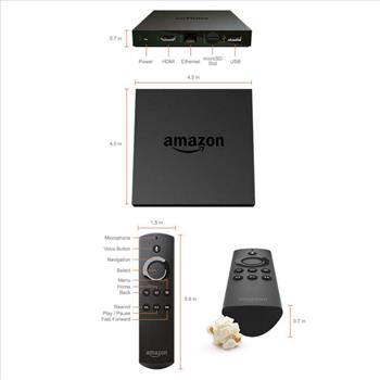 Amazon Fire TV (2nd Generation) 4K HD Media Streamer - Black