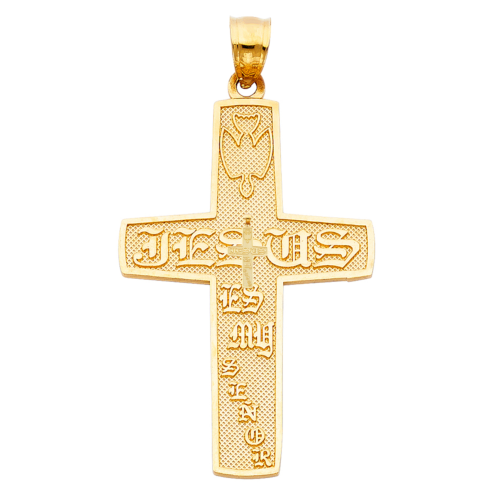 14K  Yellow Gold Cross Pendant