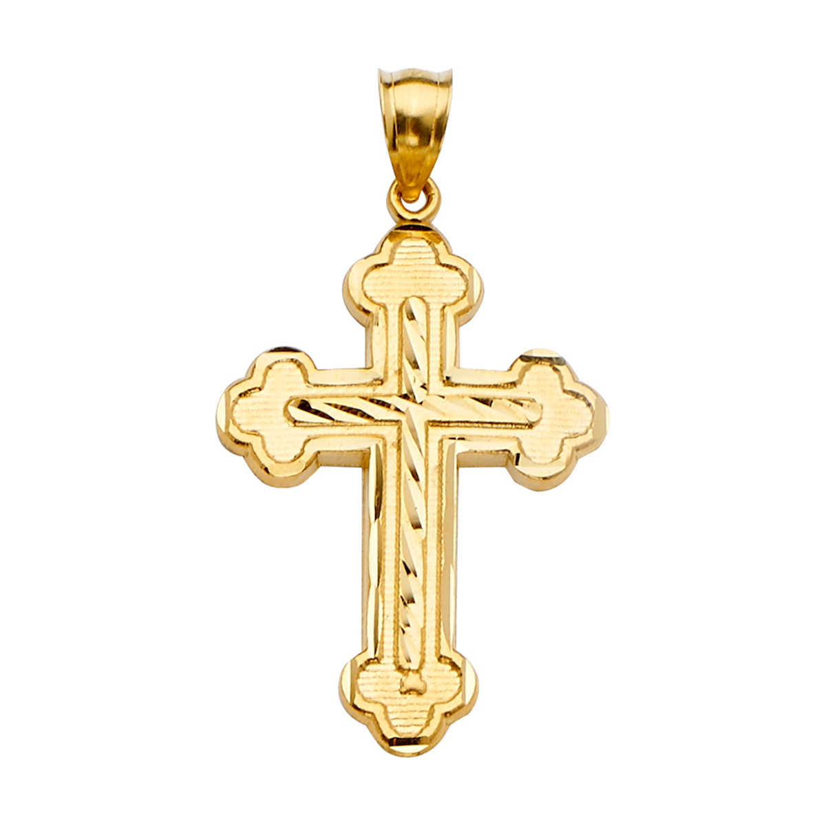 14K Yellow Gold Cross Pendant