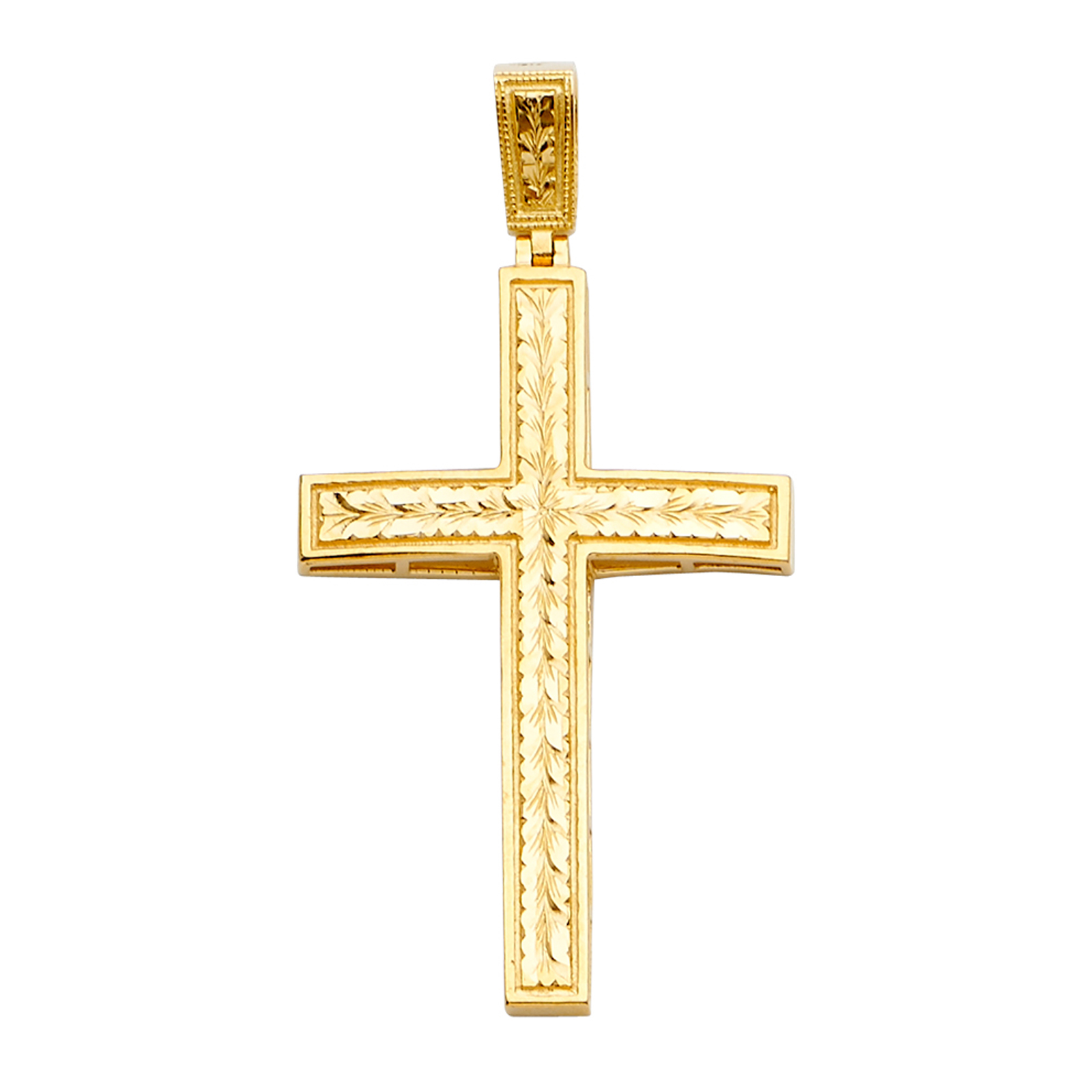 14K Yellow Gold Cross Pendant