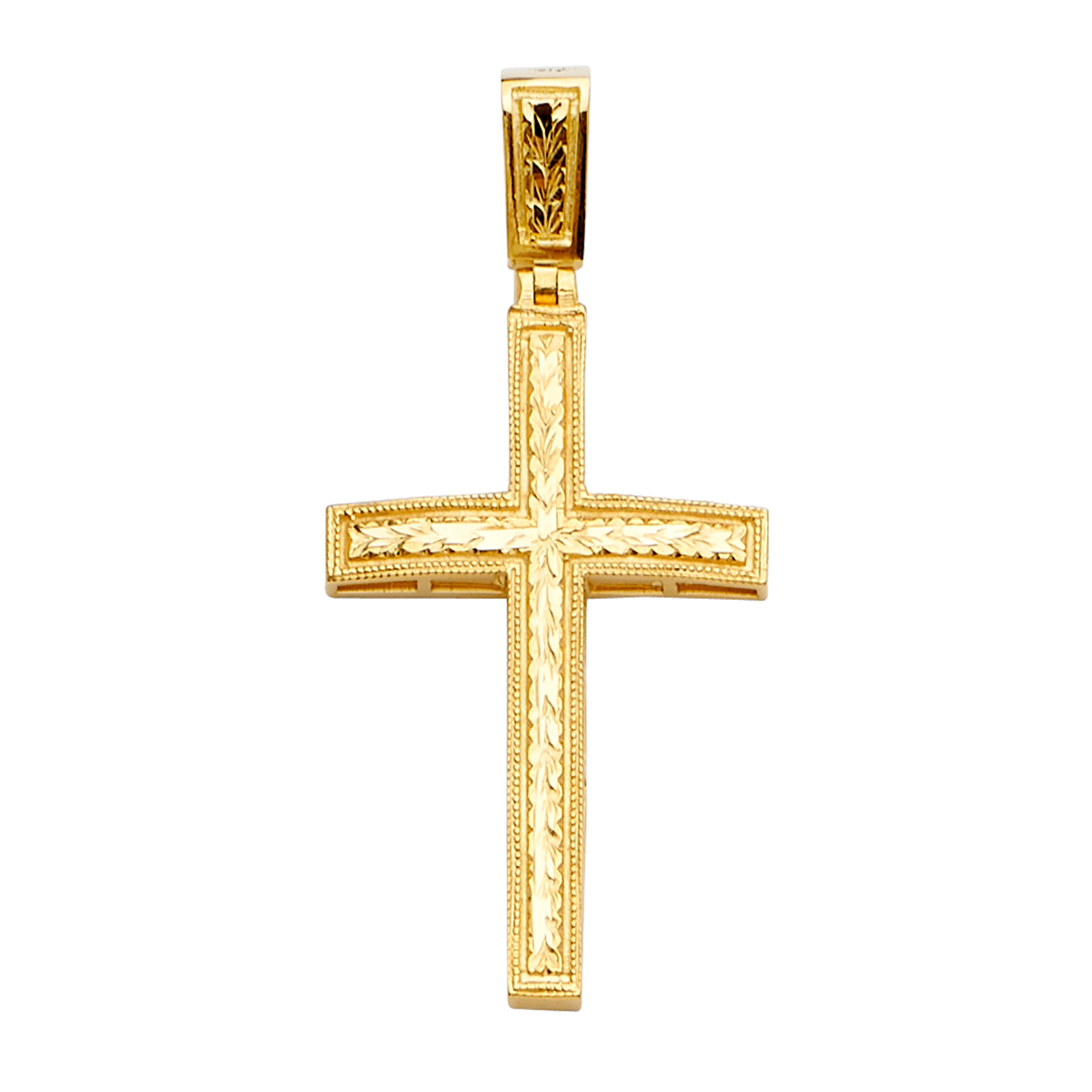 14K  Yellow Gold Cross Pendant