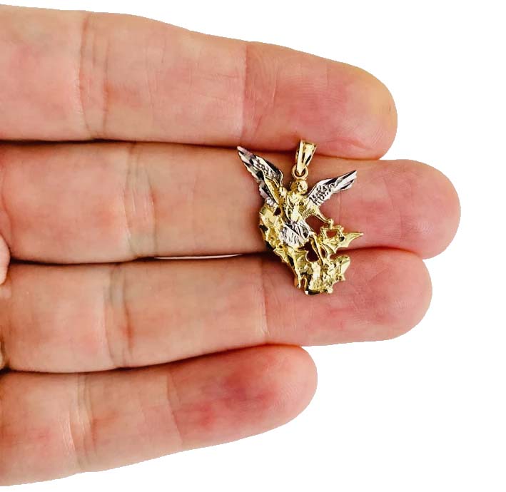 14K Yellow Gold Angel Pendant