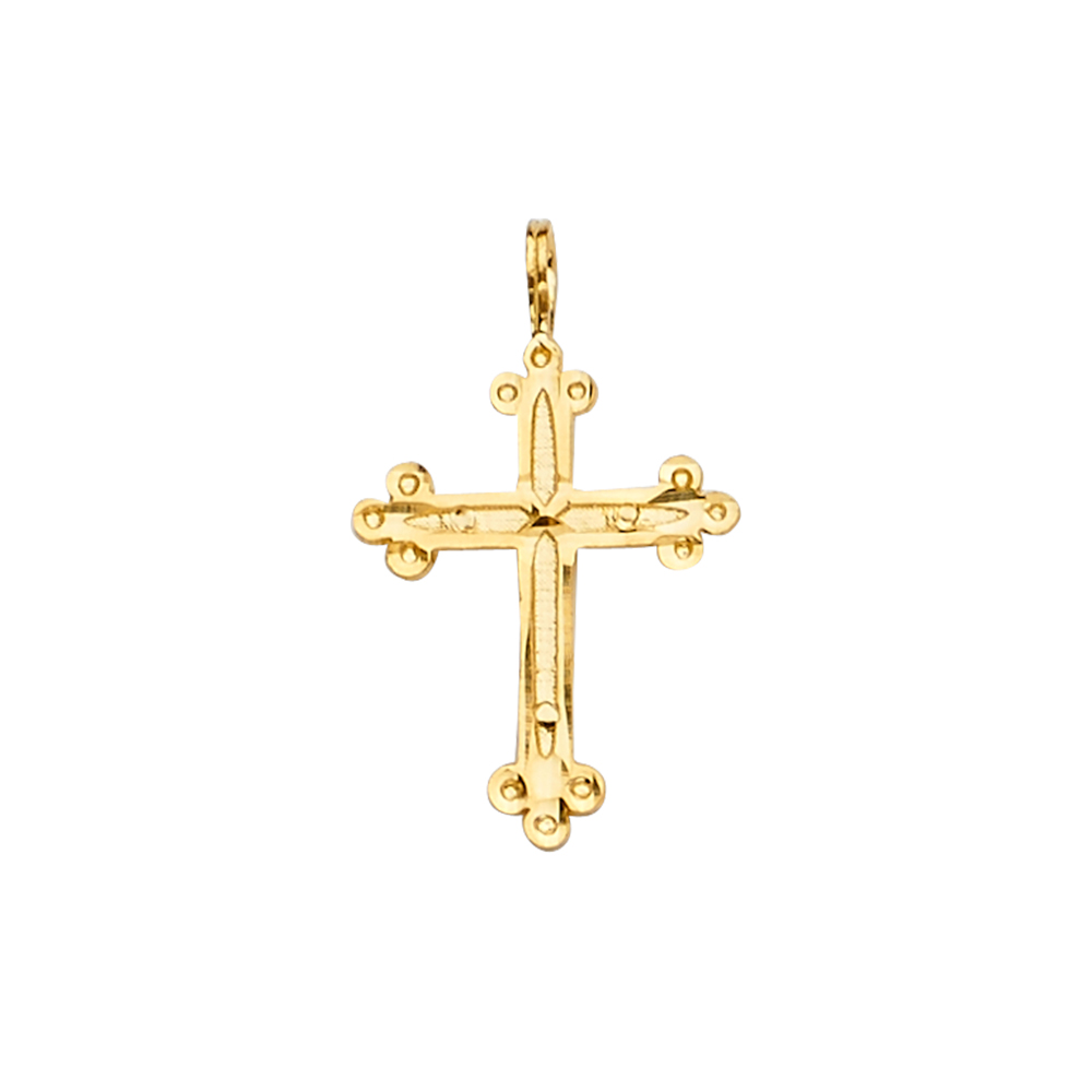14K Yellow Gold Cross Pendant