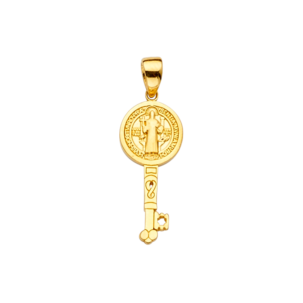 14K Yellow Gold San Benito Key Pendant