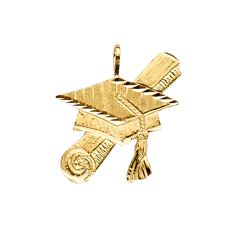 14K Yellow Gold Graduation Pendant