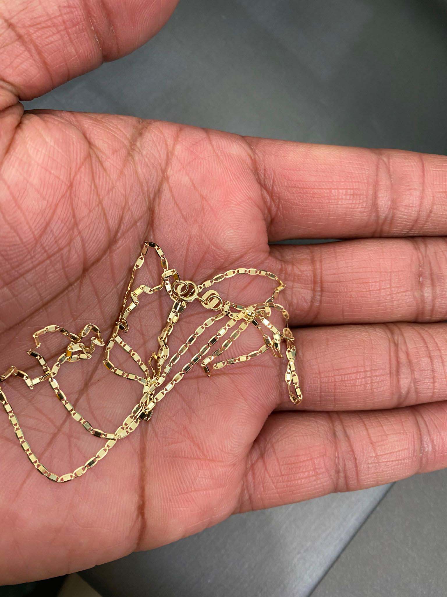  14K Yellow Gold 1.3mm Valentino Chain - 22" 