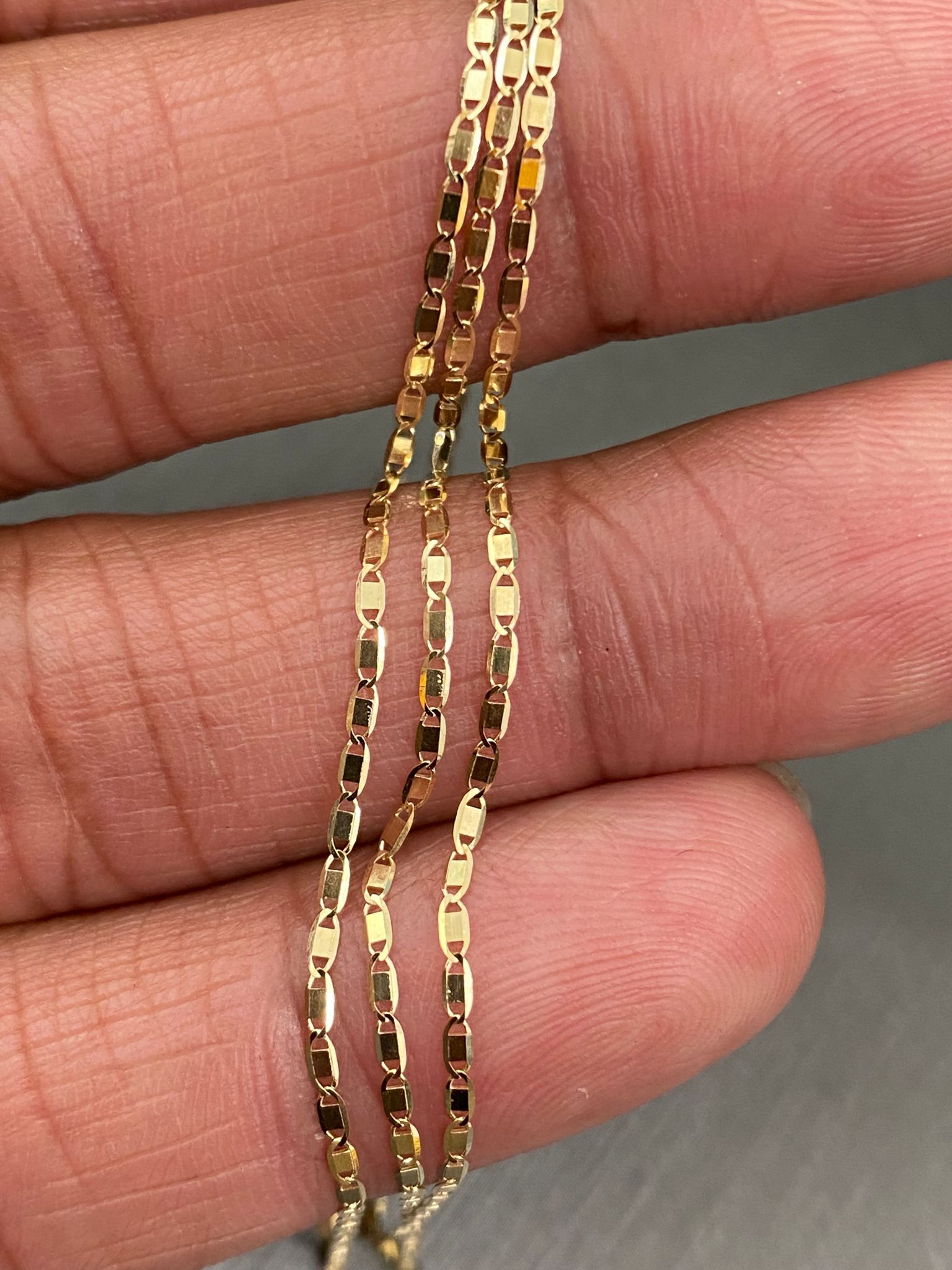 14K Yellow Gold 1.3mm Valentino Chain - 16"
