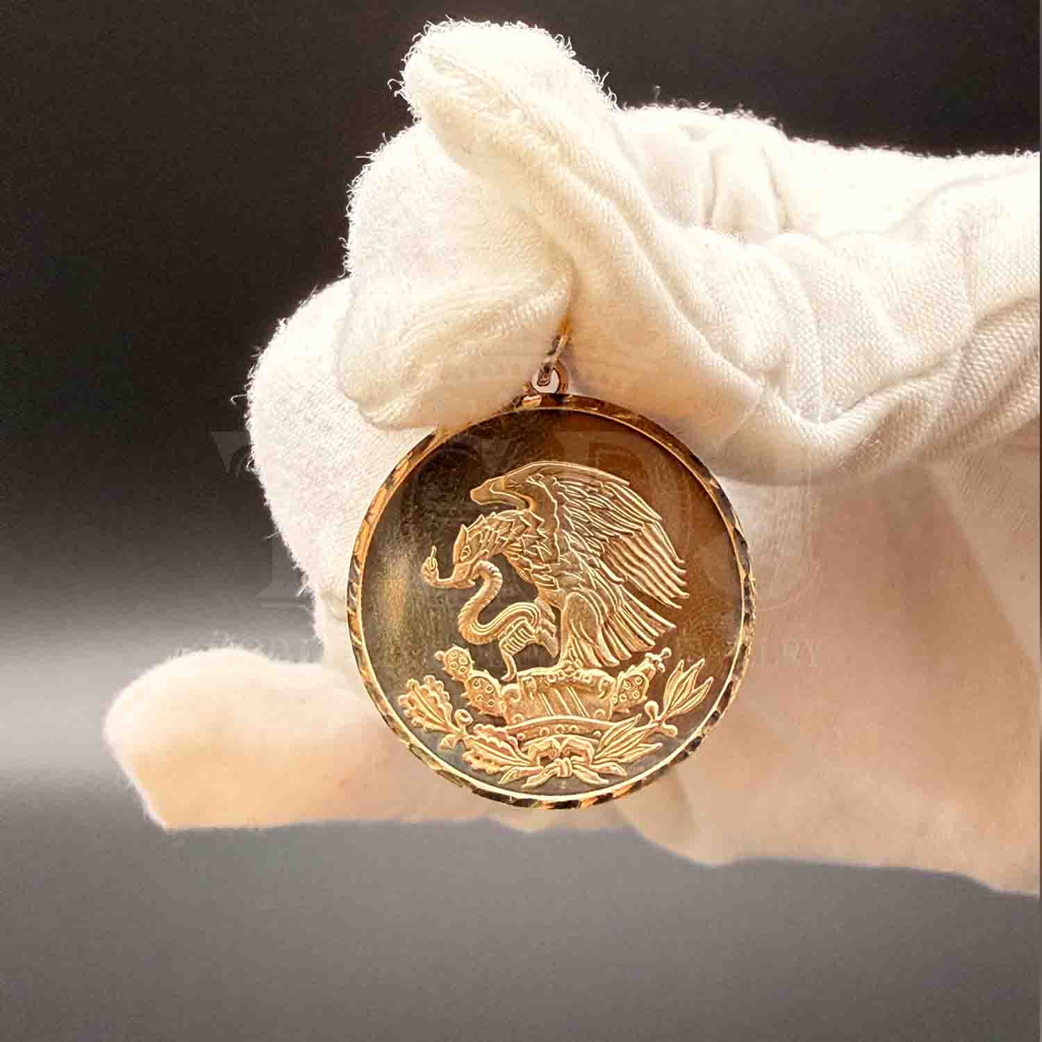 14K Yellow Gold Eagle Pendant