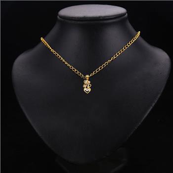 14K Tri Color Yellow Rose White Gold 3 Color #1 Mom Pendant - 30 mm x 12 mm