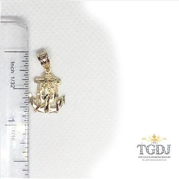 14K  Yellow Gold Mariner Crucufix Pendant