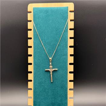 14K Yellow Gold Crucufix Pendant