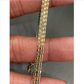 14K Yellow Gold 1.3mm Valentino Chain - 16