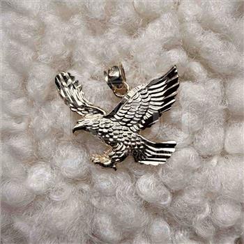 14K Yellow Gold Eagle Pendant