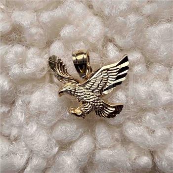 14K Yellow Gold Eagle Pendant