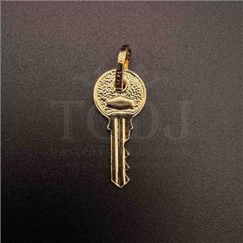 14K Yellow Gold Key Pendant
