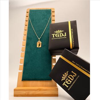 14K Yellow Gold St. Jude Thaddeus Picture Pendant