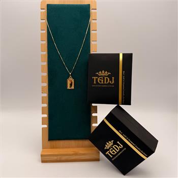 14K Yellow Gold St. Jude Thaddeus Picture Pendant