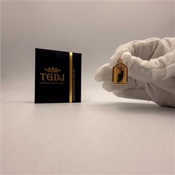 14K Yellow Gold St. Jude Thaddeus Picture Pendant