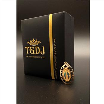 14K Yellow Gold Milagrosa Picture Pendant