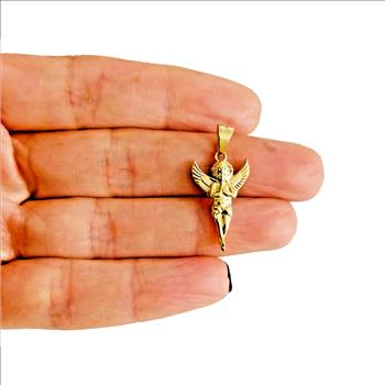 14K Yellow Gold Angel Pendant