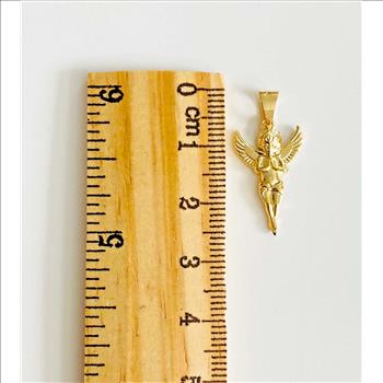 14K Yellow Gold Angel Pendant