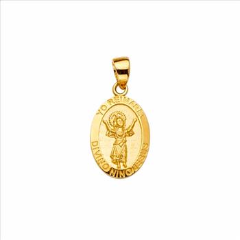 14K Yellow Gold Baby Jesus Pendant