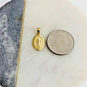 14K Yellow Gold Baby Jesus Pendant