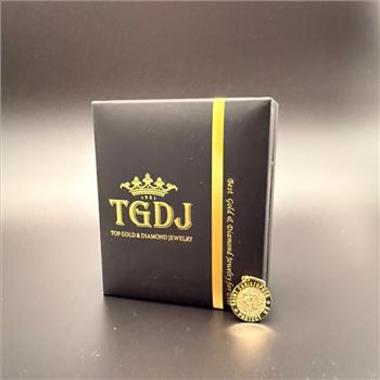 14K Yellow Gold St. Christopher Round Medal Pendant