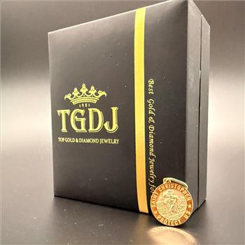 14K Yellow Gold St. Christopher Round Medal Pendant