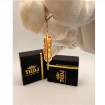 14K Tri Color Gold Religious Stamp Pendant