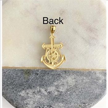 14K Yellow Gold Our Lady of Guadalupe Pendant