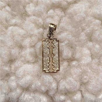 14K Yellow Gold Keyhole Pendant