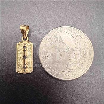 14K Yellow Gold Keyhole Pendant
