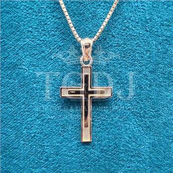 14K Yellow Gold Latin Cross Pendant