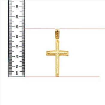 14K  Yellow Gold Cross Pendant