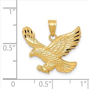 14K Yellow Gold Eagle Pendant