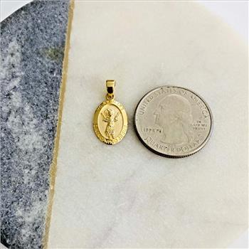 14K Yellow Gold Baby Jesus Pendant