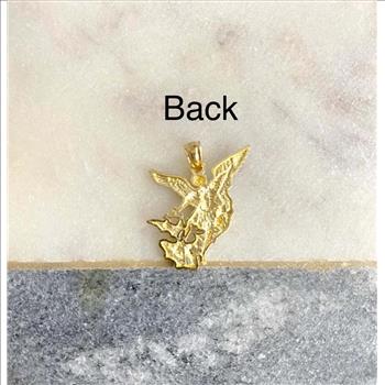 14K Yellow Gold Angel Pendant