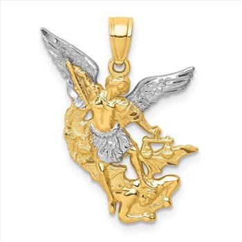 14K Yellow Gold Angel Pendant